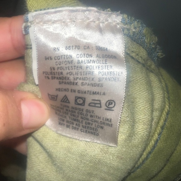 Pilcro by Anthropologie green shorts preloved womens size 27 - Picture 3 of 5